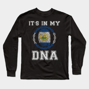 El Salvador  It's In My DNA - Gift for Salvadoran From El Salvador Long Sleeve T-Shirt